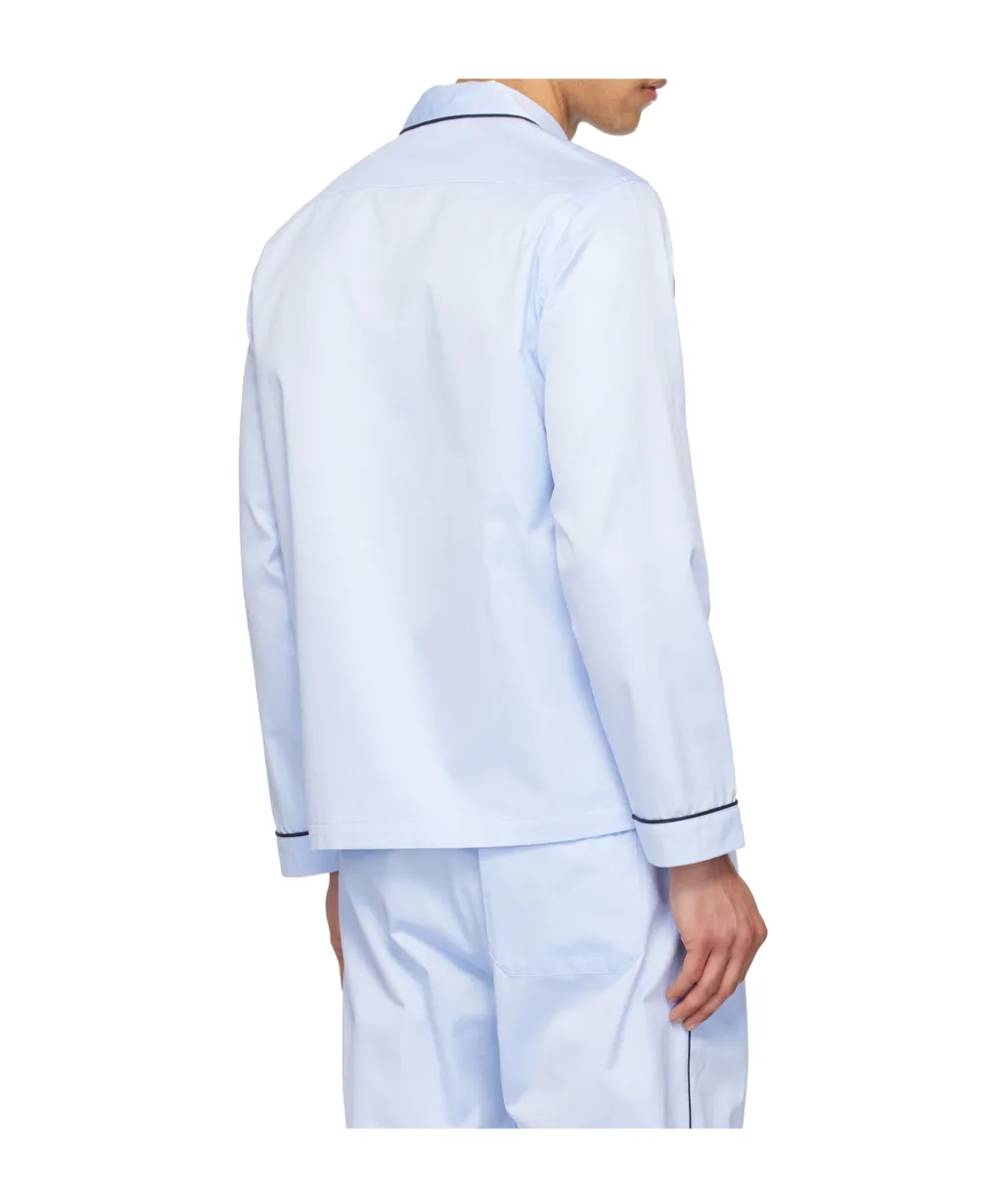 Button-Up Long-Sleeved Pajamas