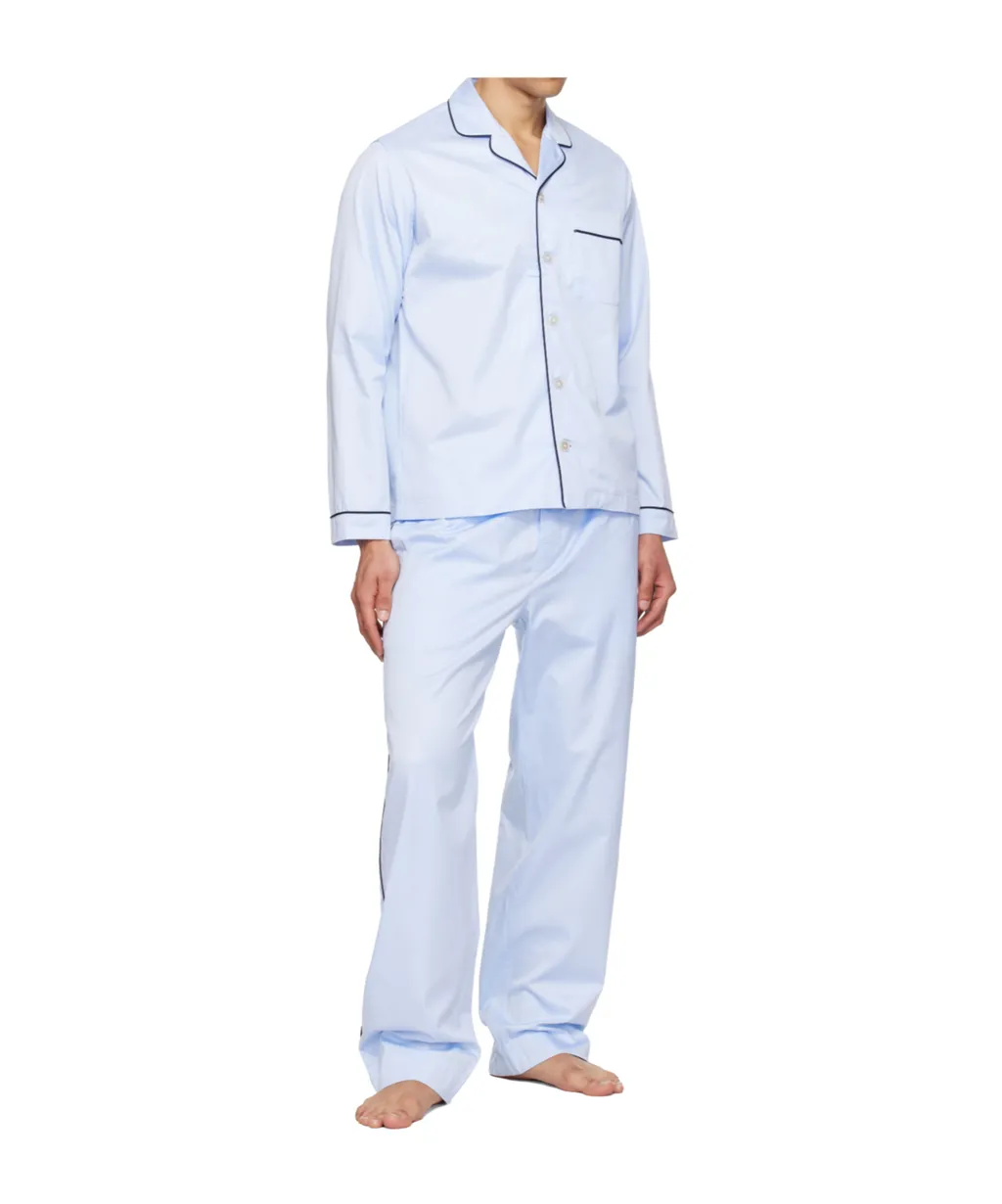 Button-Up Long-Sleeved Pajamas