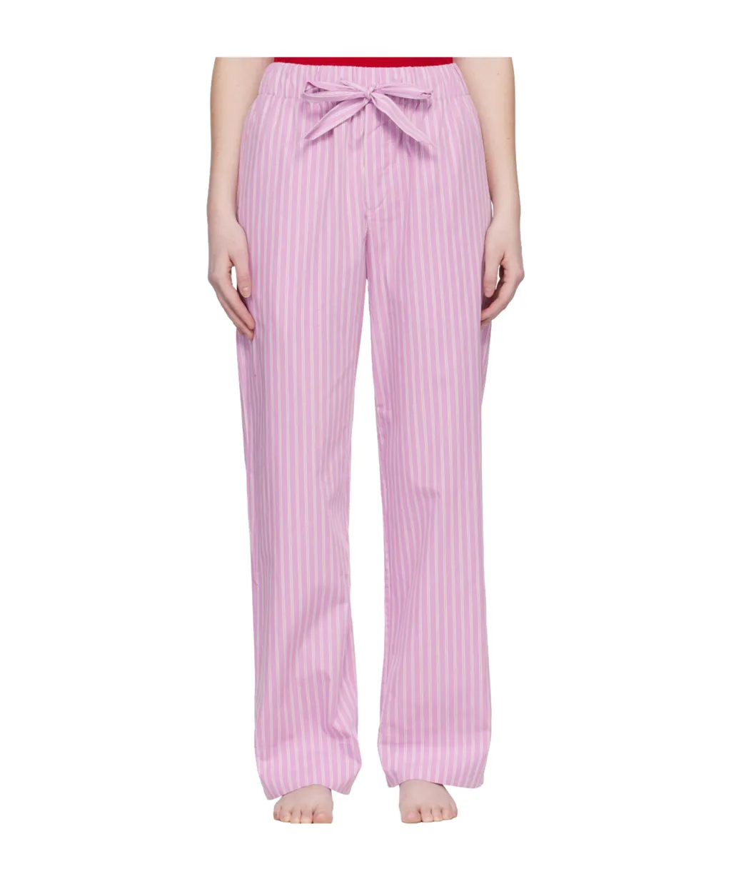 Drawstring Striped Pajama Pants