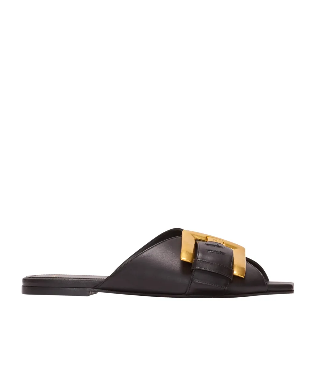 Anthem Flat Calfskin Leather Sandals
