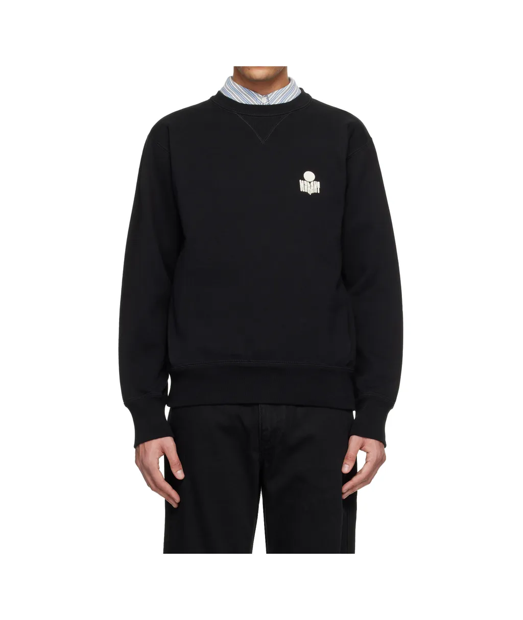 Mike Logo-Embroidered Crew-Neck Sweatshirt