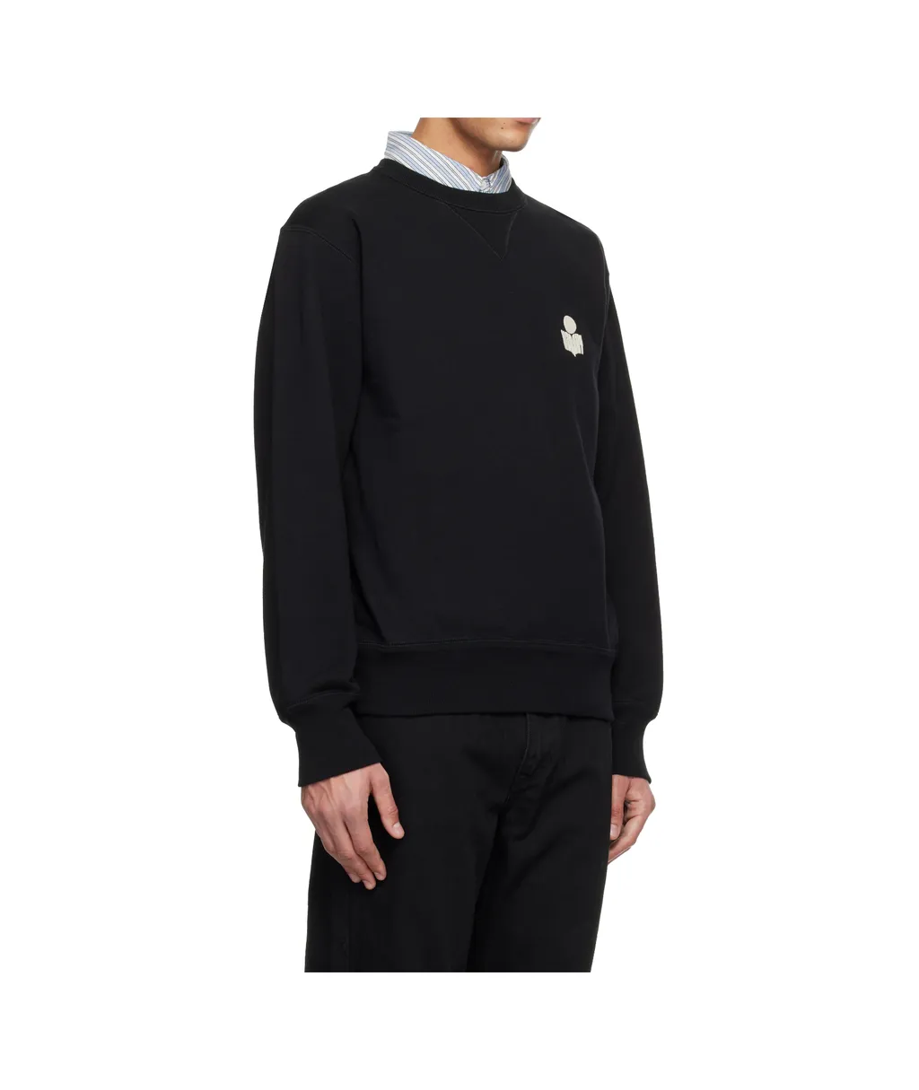 Mike Logo-Embroidered Crew-Neck Sweatshirt