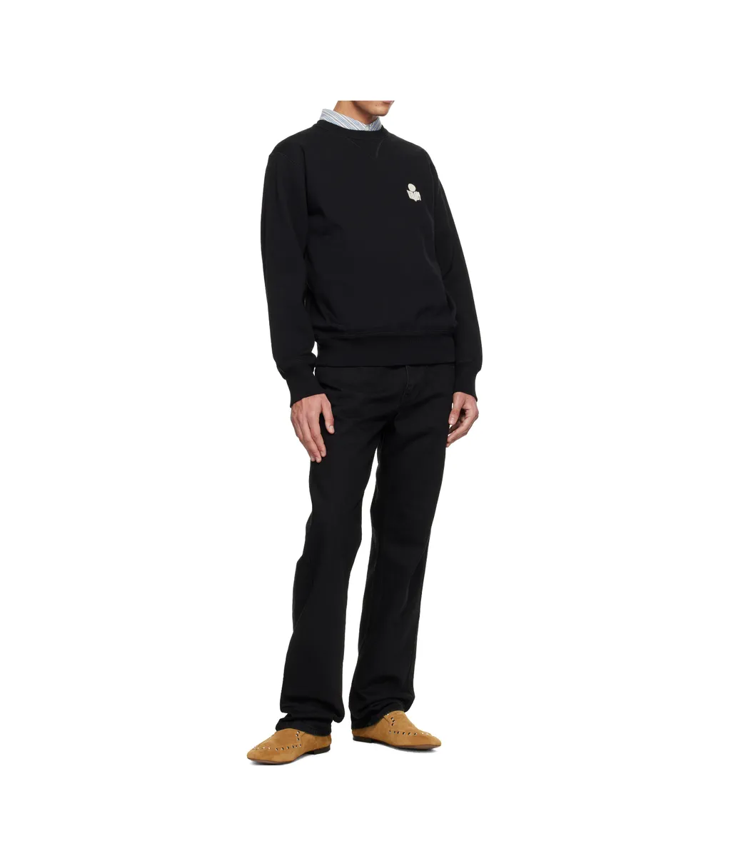 Mike Logo-Embroidered Crew-Neck Sweatshirt