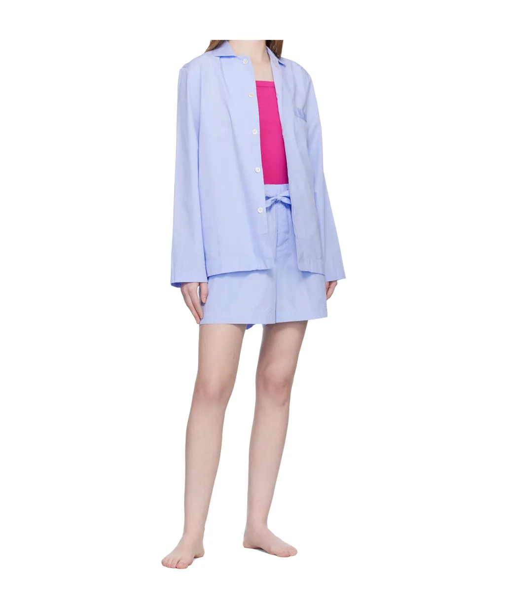 Elastic Waist Pajama Shorts