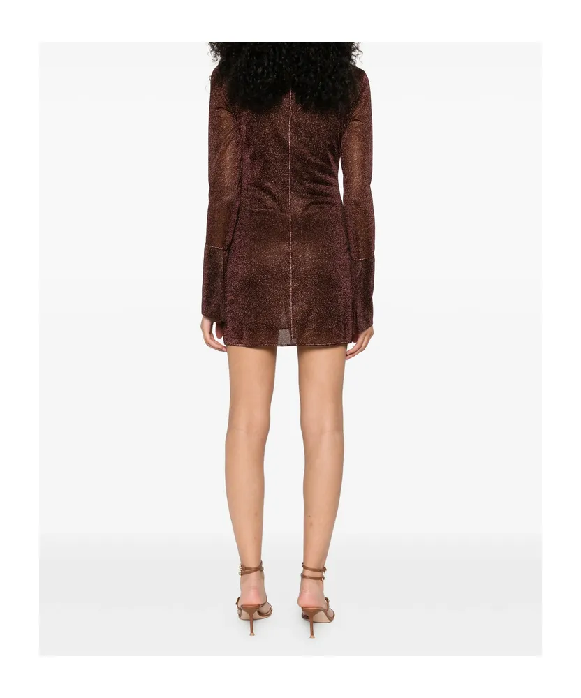 Osree Long-Sleeve Buttoned Mini Dress