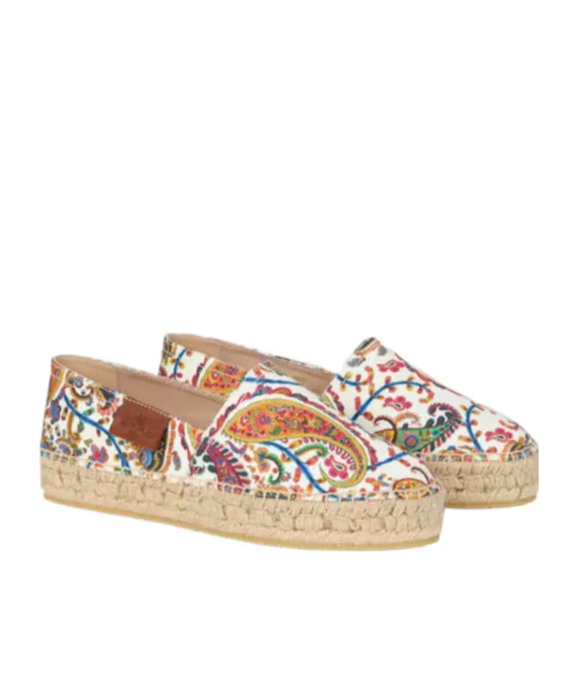 Etro Logo Patch Slip-On Espadrilles