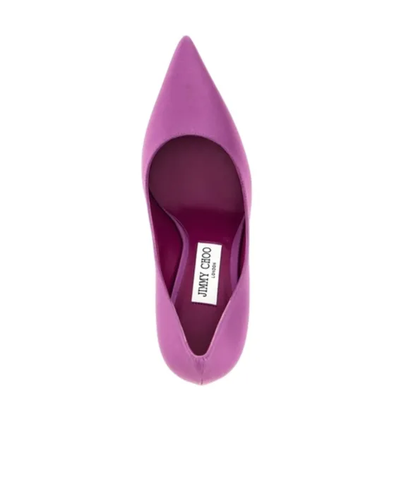 Jimmy Choo Love 85 Pointed-Toe Slip-On Pumps