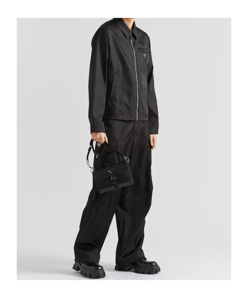 Prada Triangle-Logo Zipped Jacket