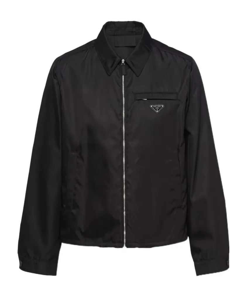 Prada Triangle-Logo Zipped Jacket