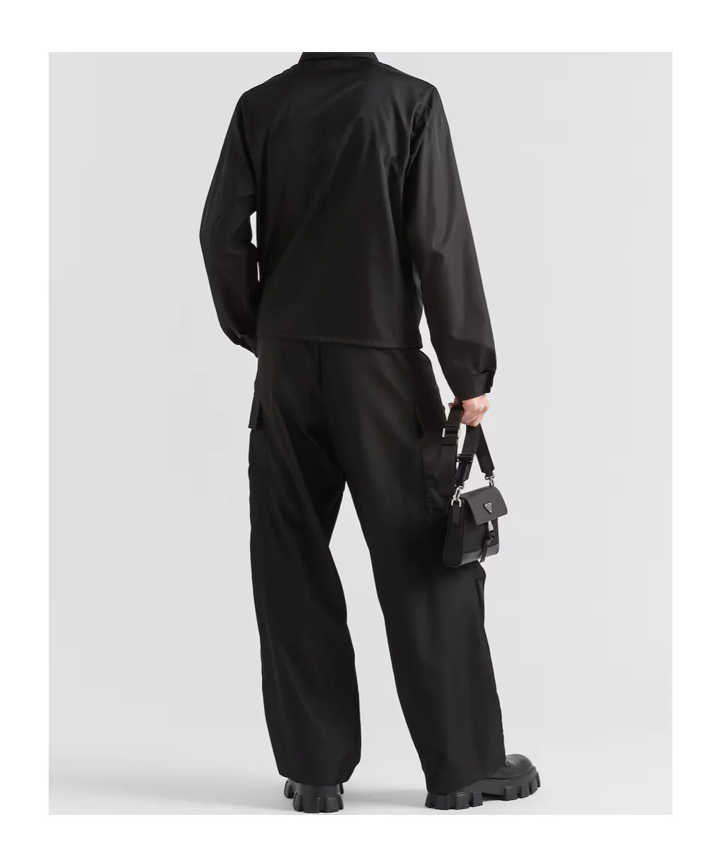 Prada Triangle-Logo Zipped Jacket