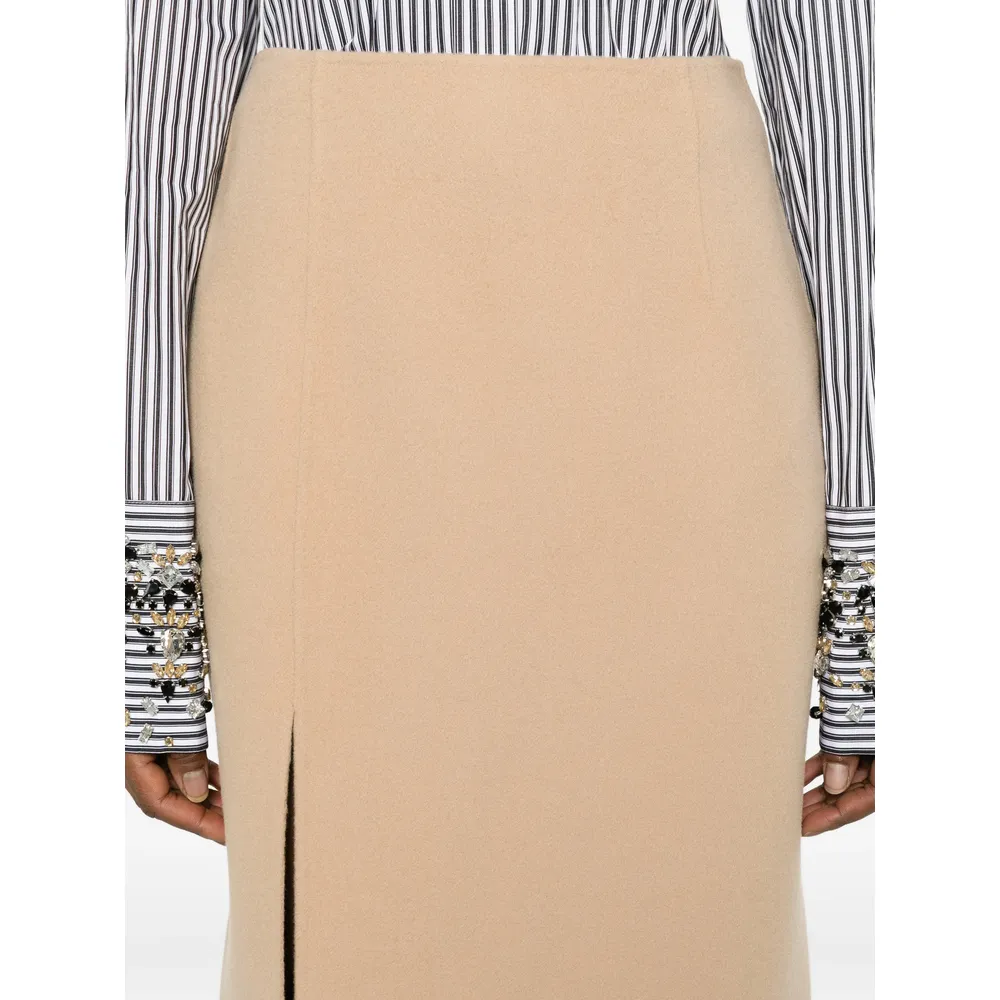 Slit Midi Skirt