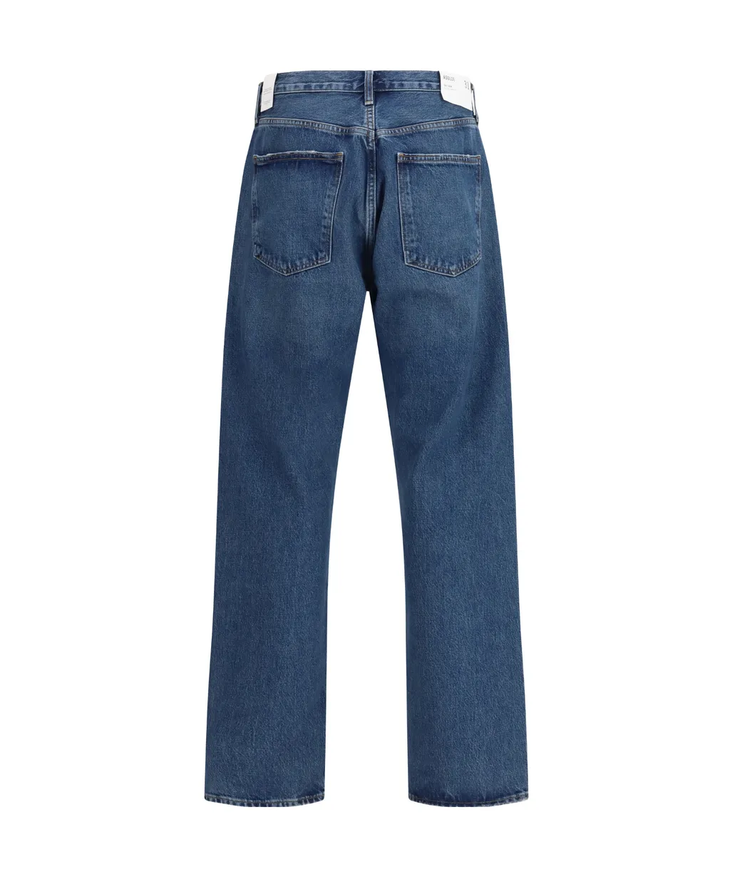 Agolde High-Rise Straight-Leg Jeans