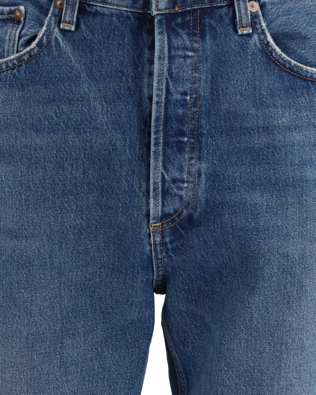 Agolde High-Rise Straight-Leg Jeans