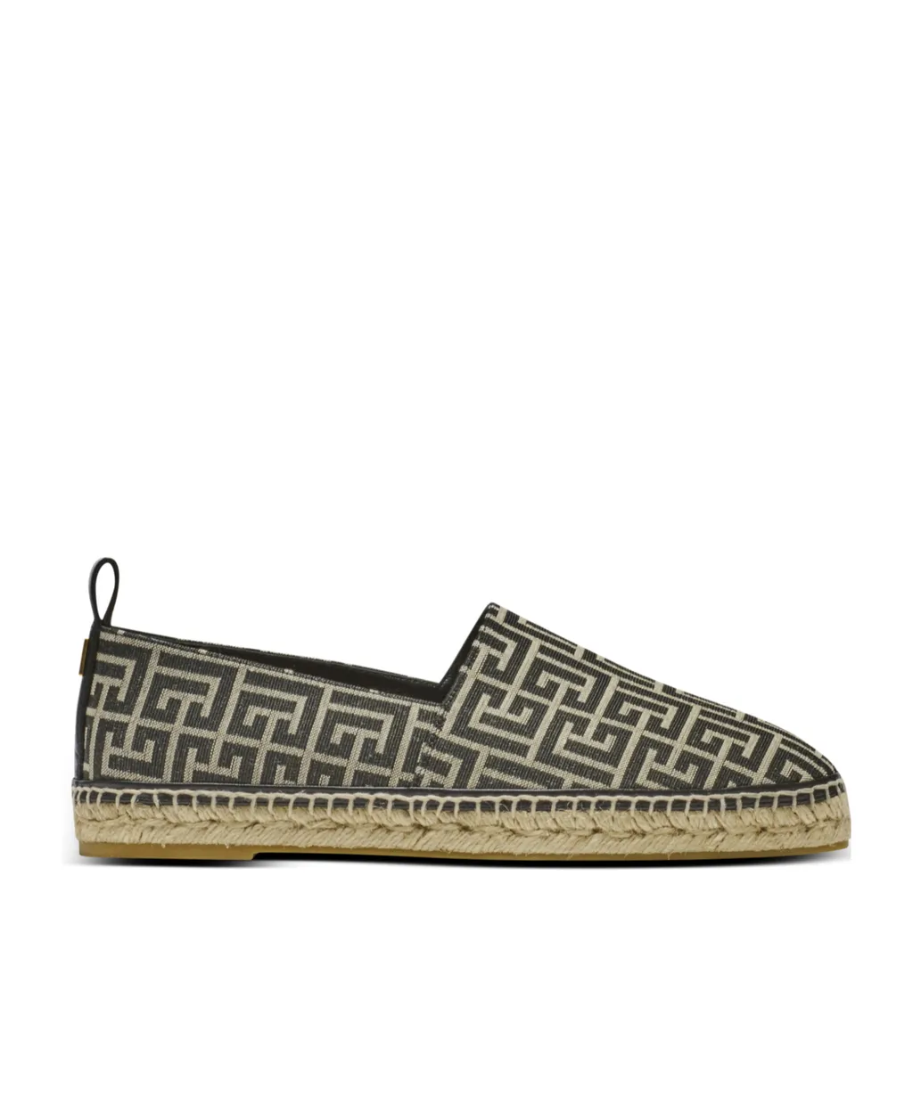Balmain Monogram Jacquard Espadrilles