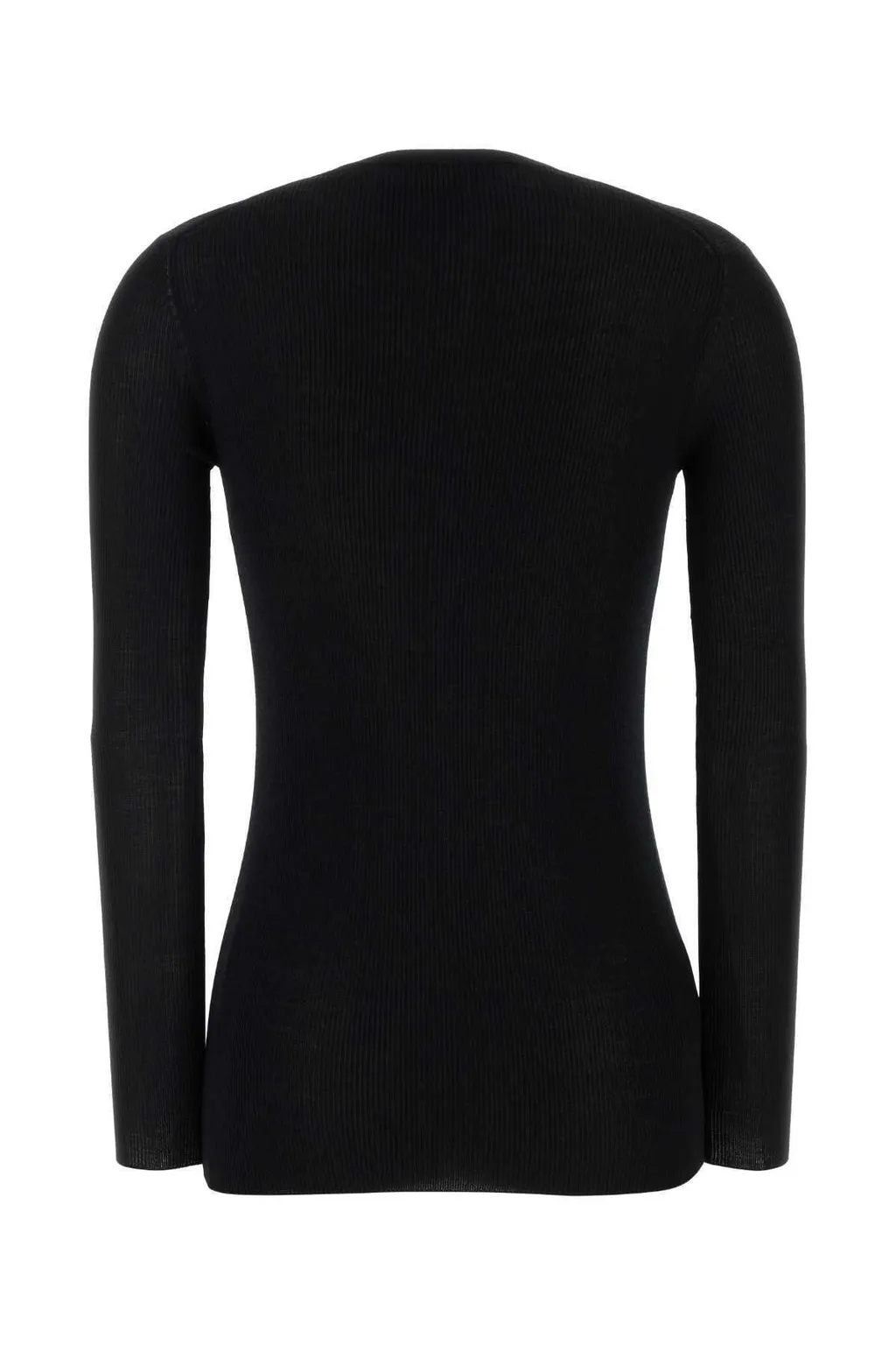 Prada Crewneck Button-Up Cardigan