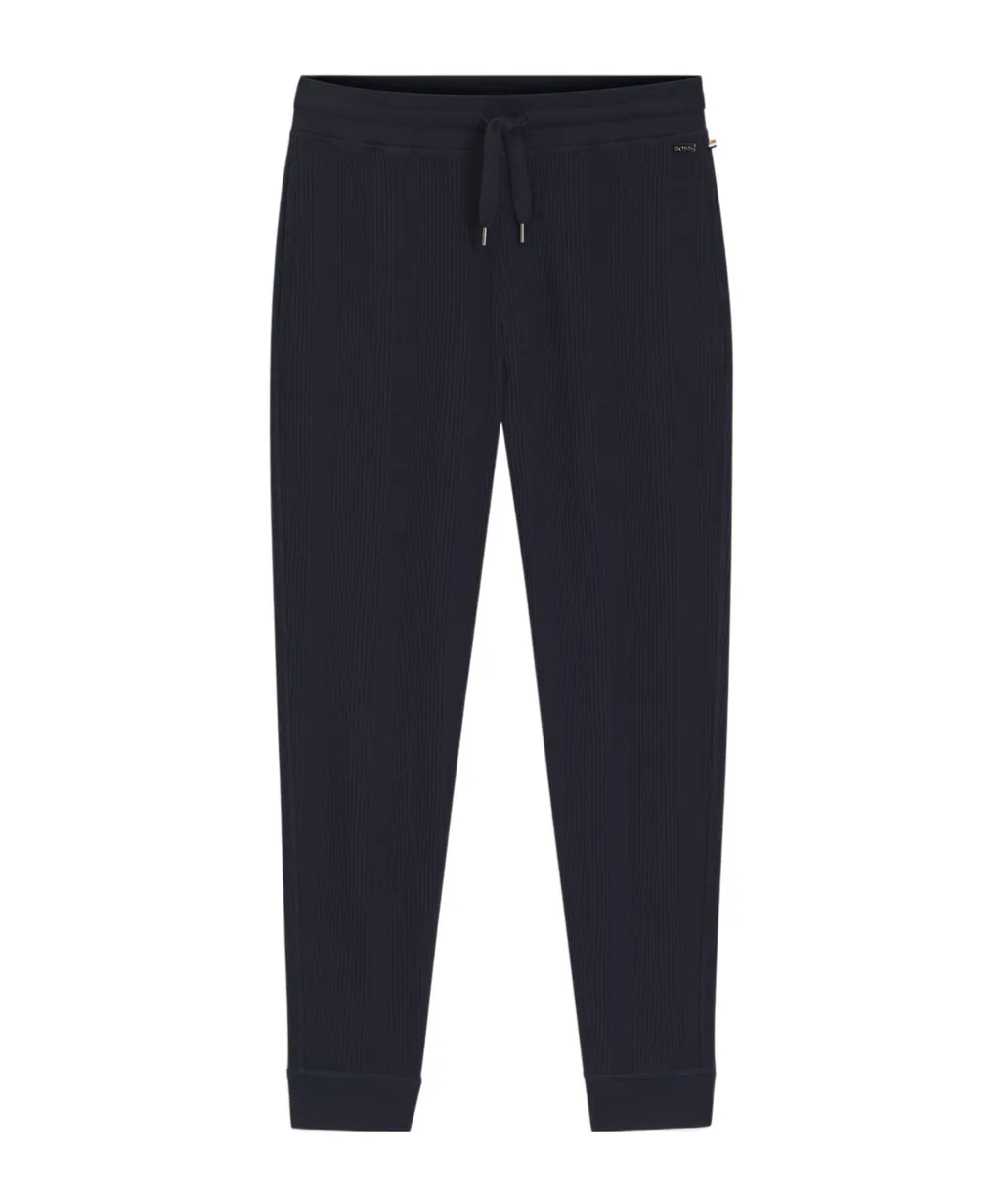 Waffle-Structure Tracksuit Bottoms In A Cotton Blend