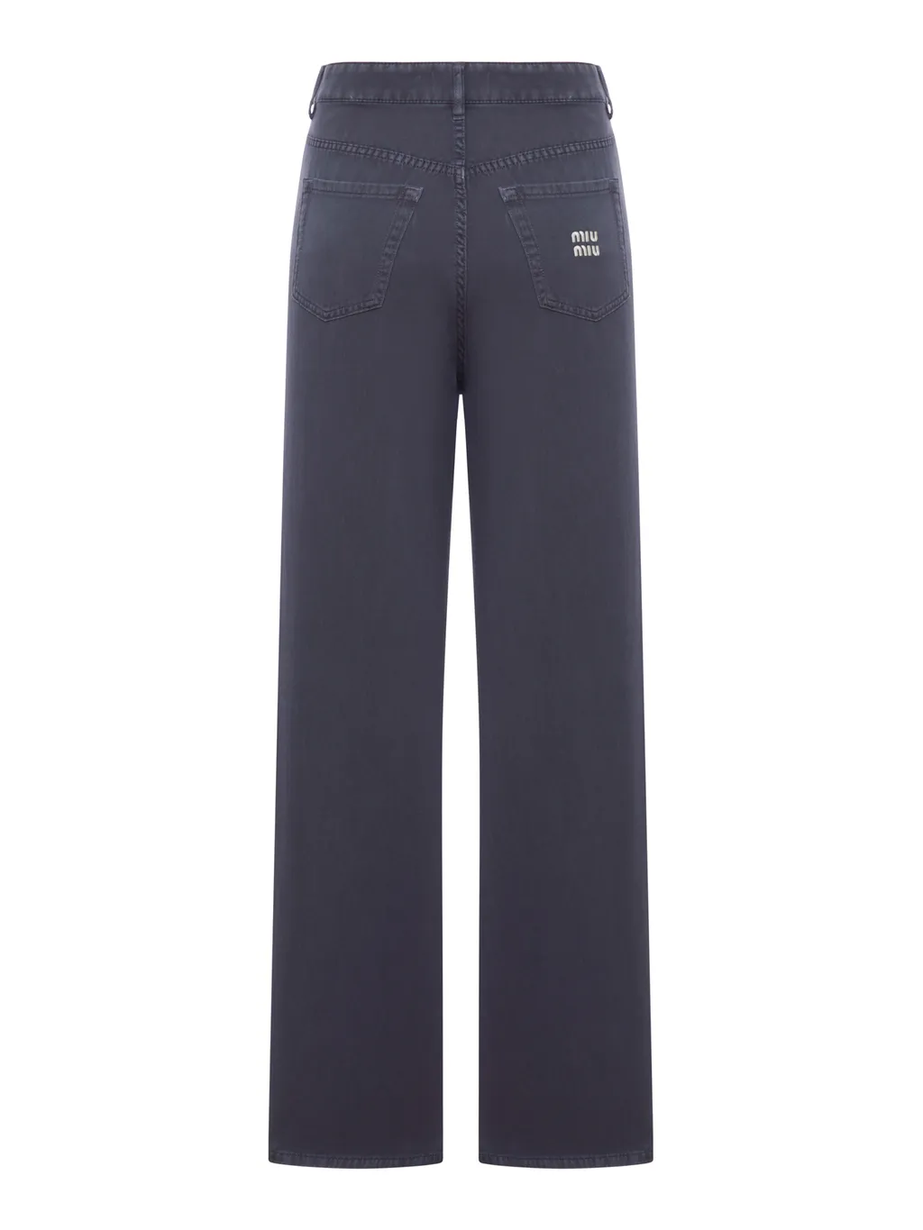 Miu Miu Logo-Embroidered Denim Jeans