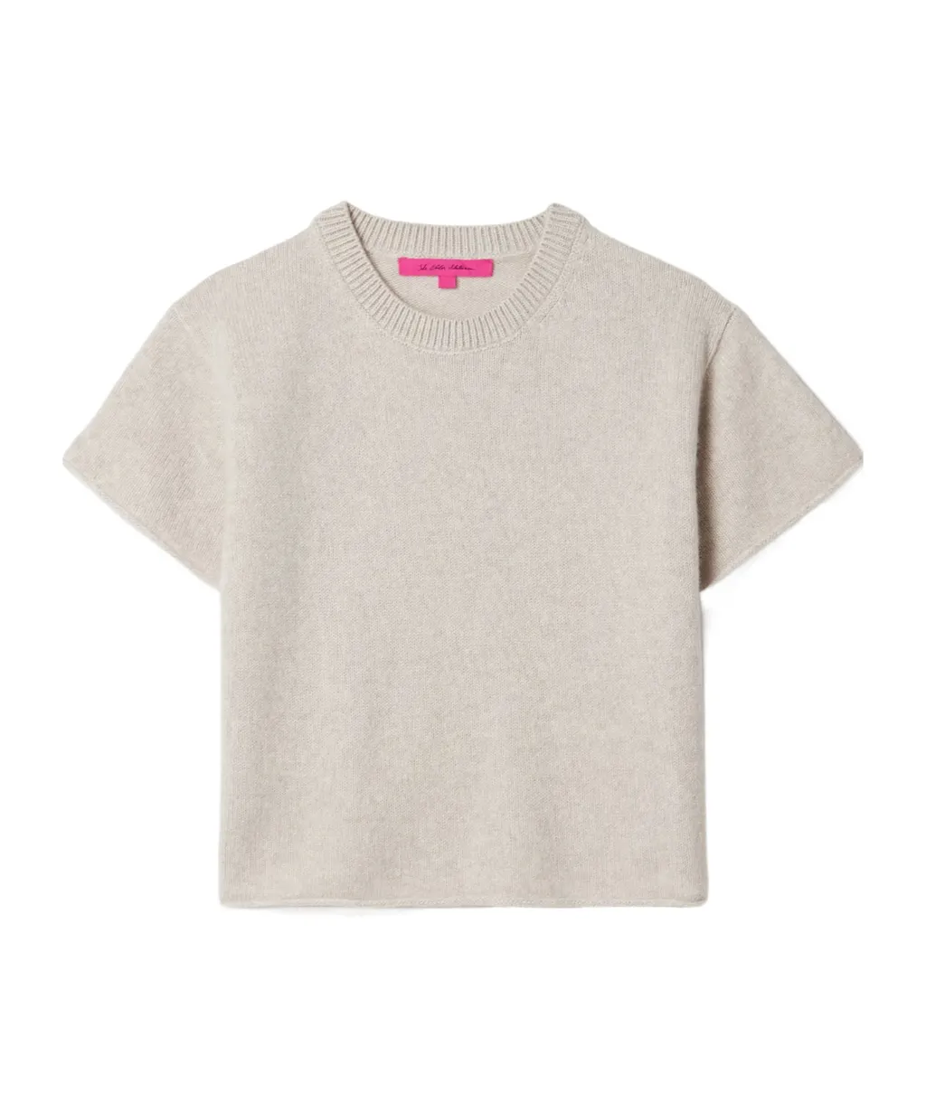 Short-Sleeved Cashmere Sweater