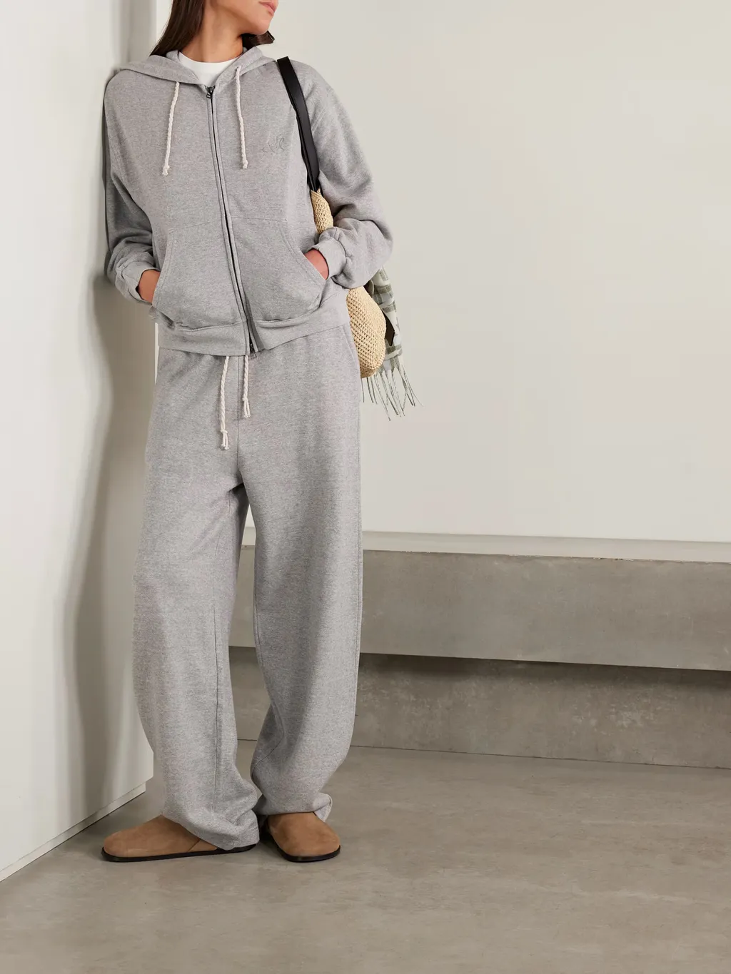 Daily Cashmere Blend Knit Hoodie