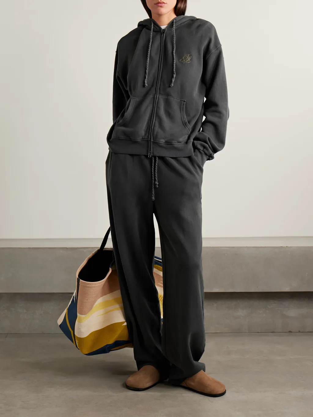 Daily Cashmere Blend Knit Hoodie