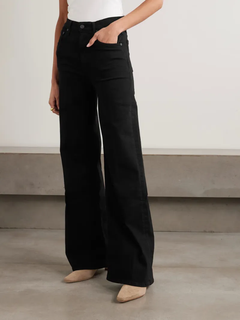 Lyra Long High-Rise Wide-Leg Jeans