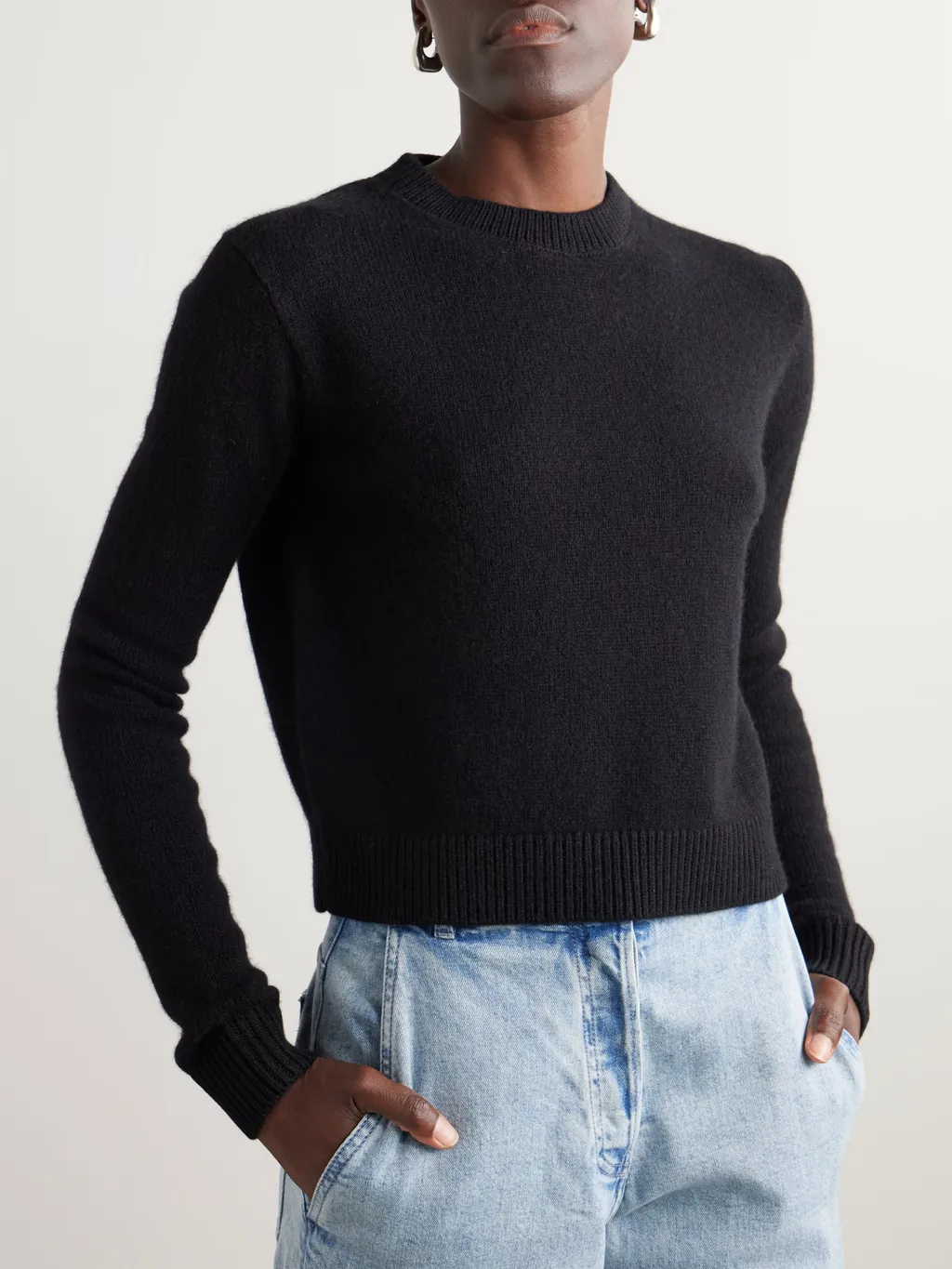 Cropped Cashmere Sweater
