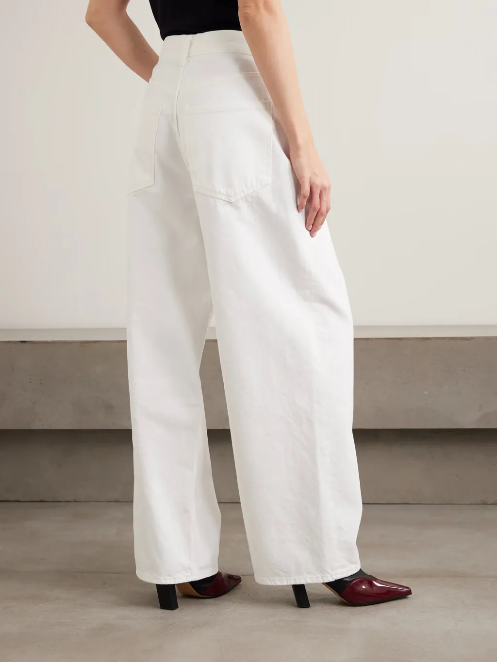 Vana Pleated Wide-Leg Jeans