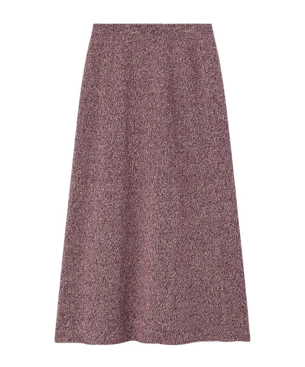 Marl Cashmere Midi Skirt