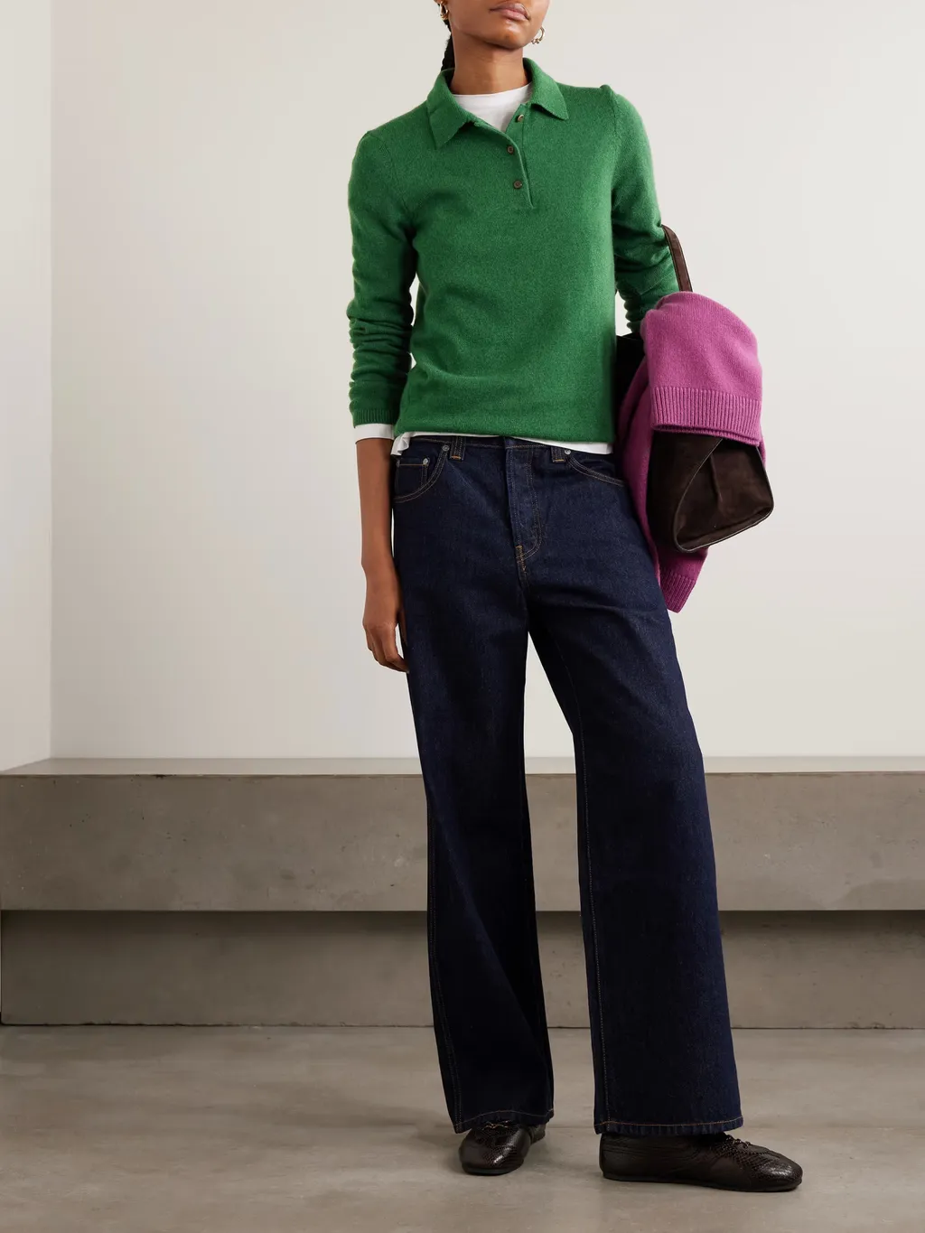 Laurel Cashmere Polo Shirt