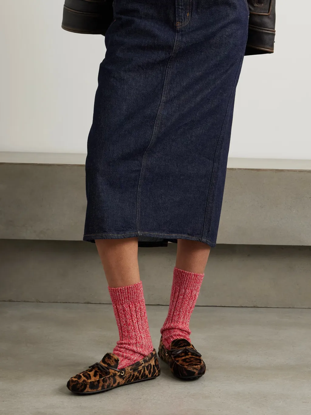 Ribbed Cashmere Socks