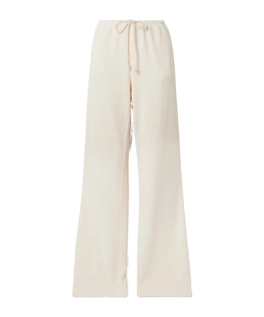 Cashmere Blend Wide-Leg Sweatpants