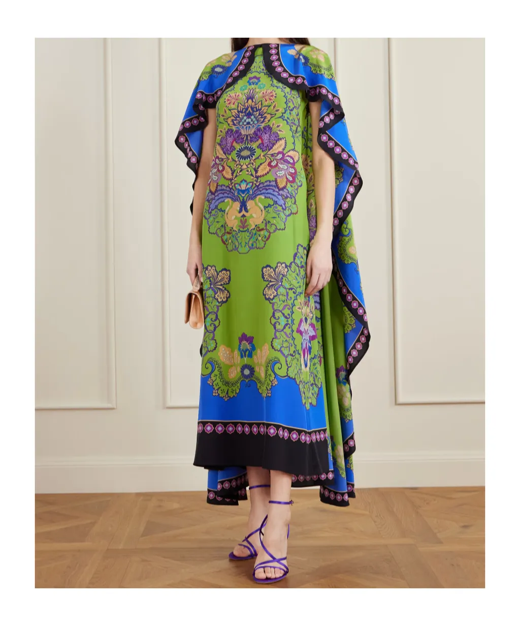 Cape-Effect Dress