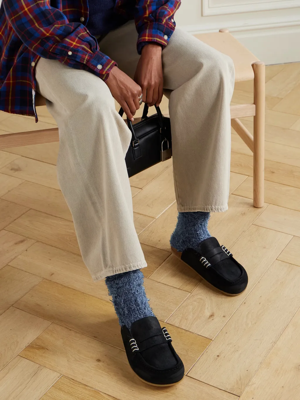 Wool And Silk-Blend Socks
