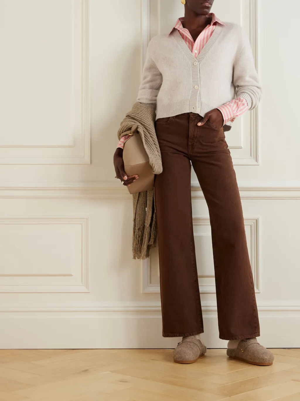 Cropped Cashmere Cardigan