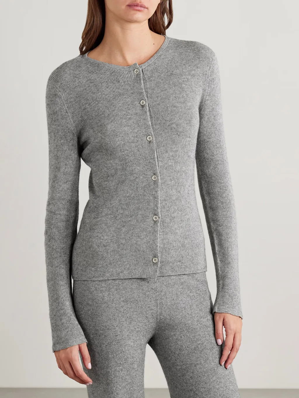 Delicash Ribbed Cashmere And Silk Blend Cardigan