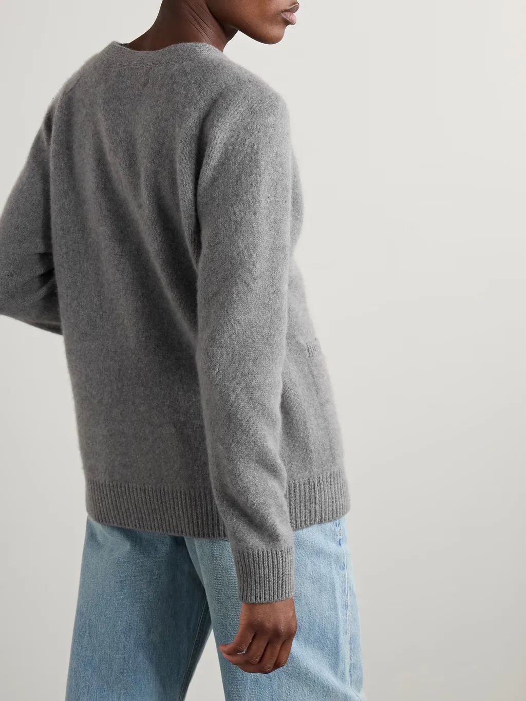 Long-Sleeved Cashmere Cardigan