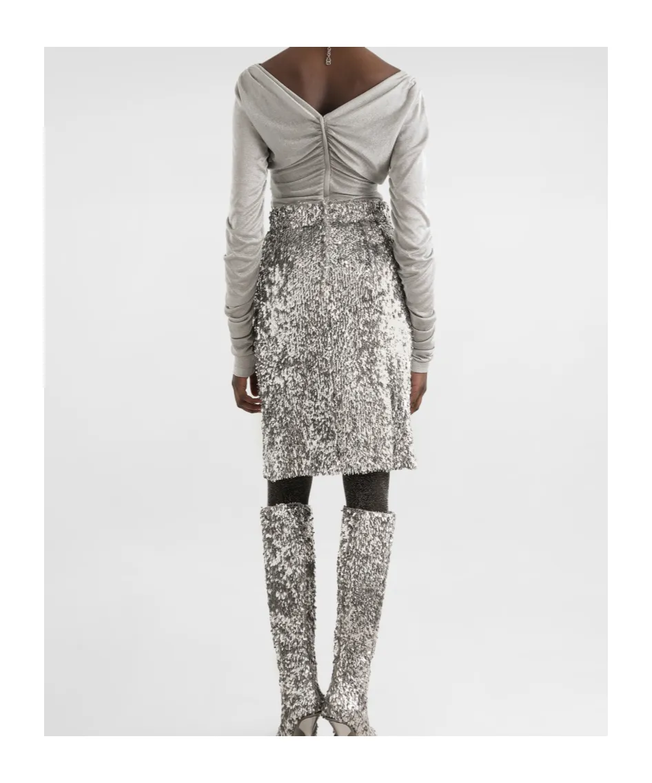 Sequined Midi Skirt