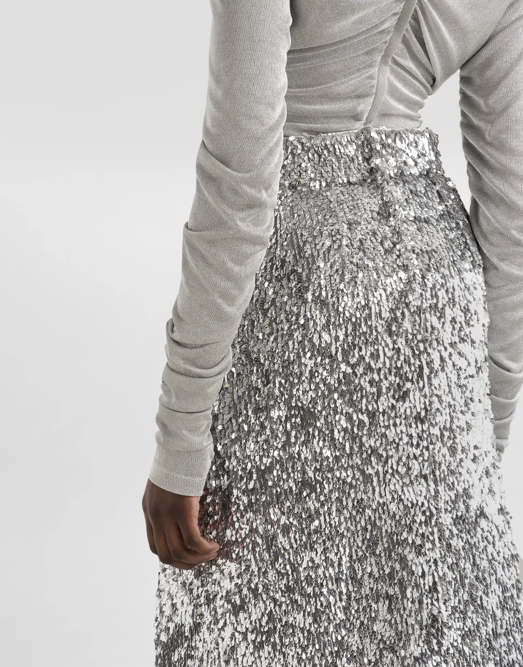 Sequined Midi Skirt