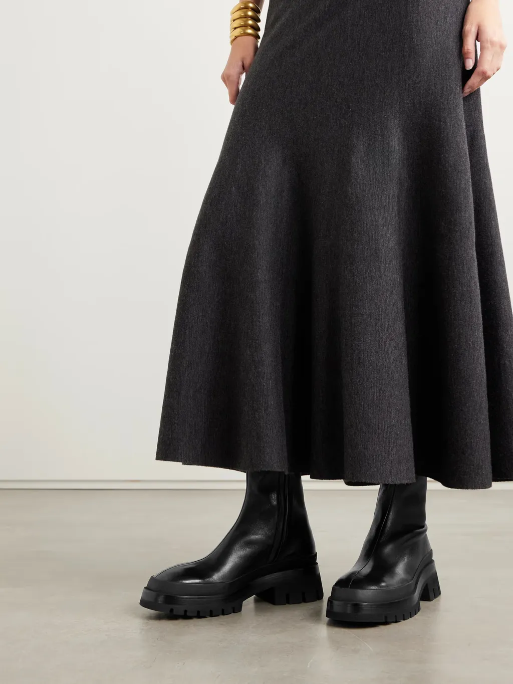 Khaite Fallon Side Zip Boots