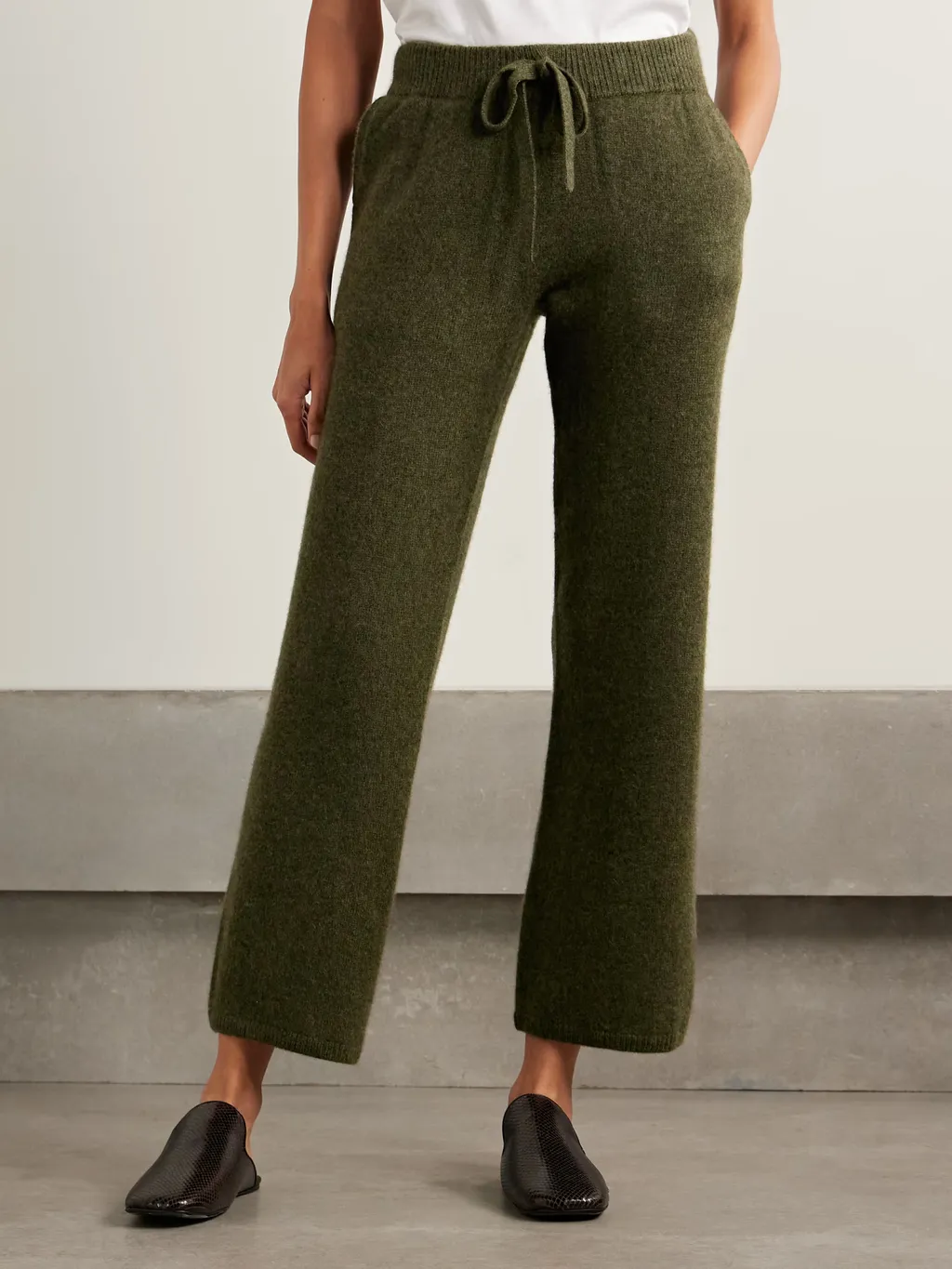 Ribbed Cashmere Sweatpants