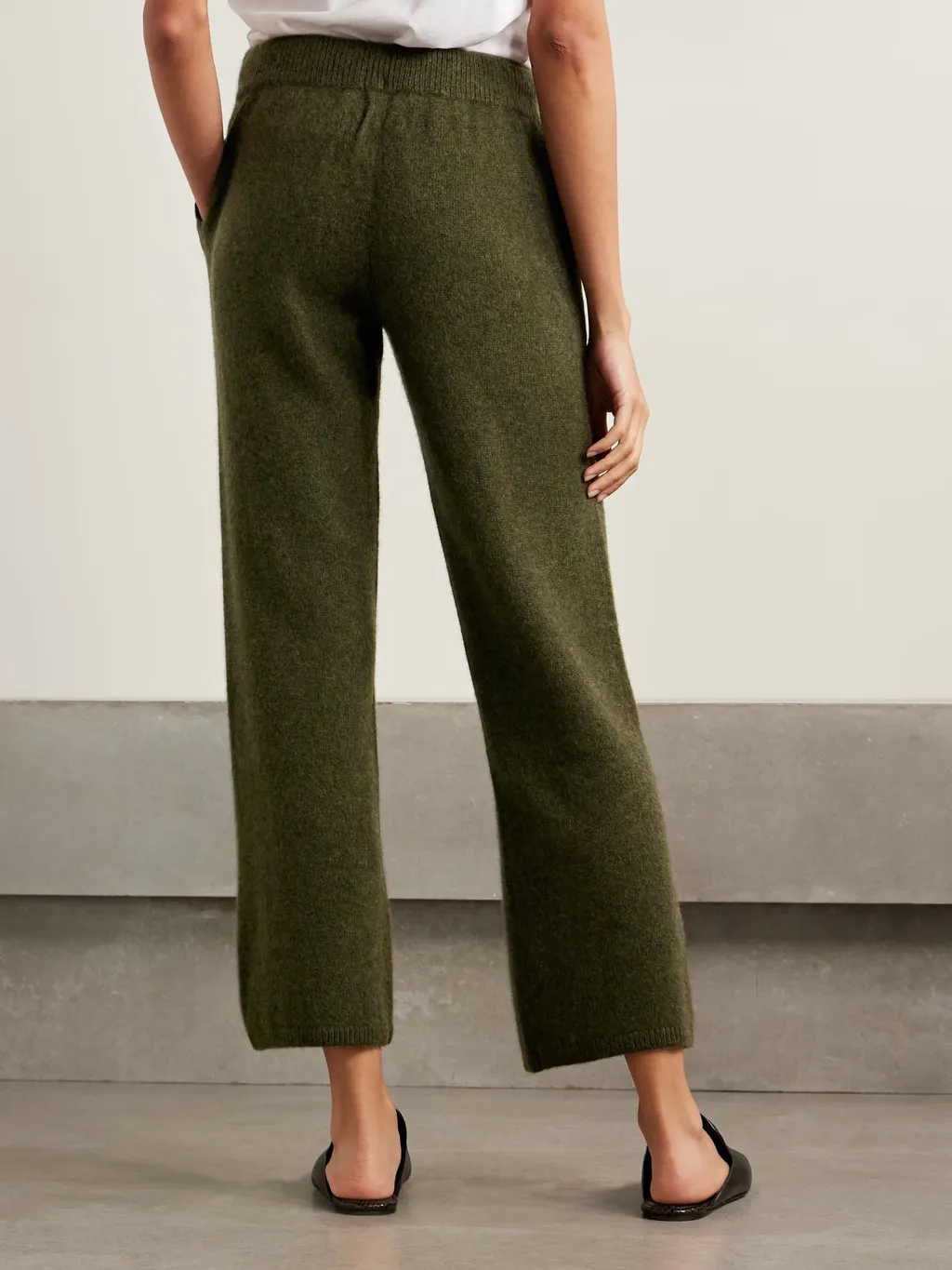 Ribbed Cashmere Sweatpants