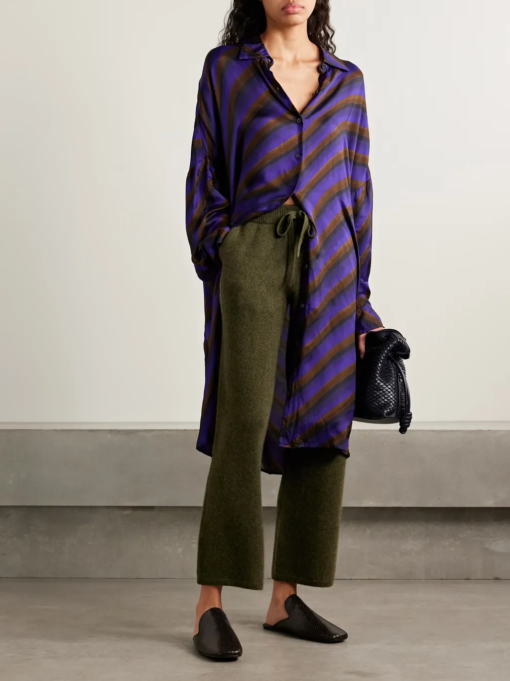 Ribbed Cashmere Sweatpants