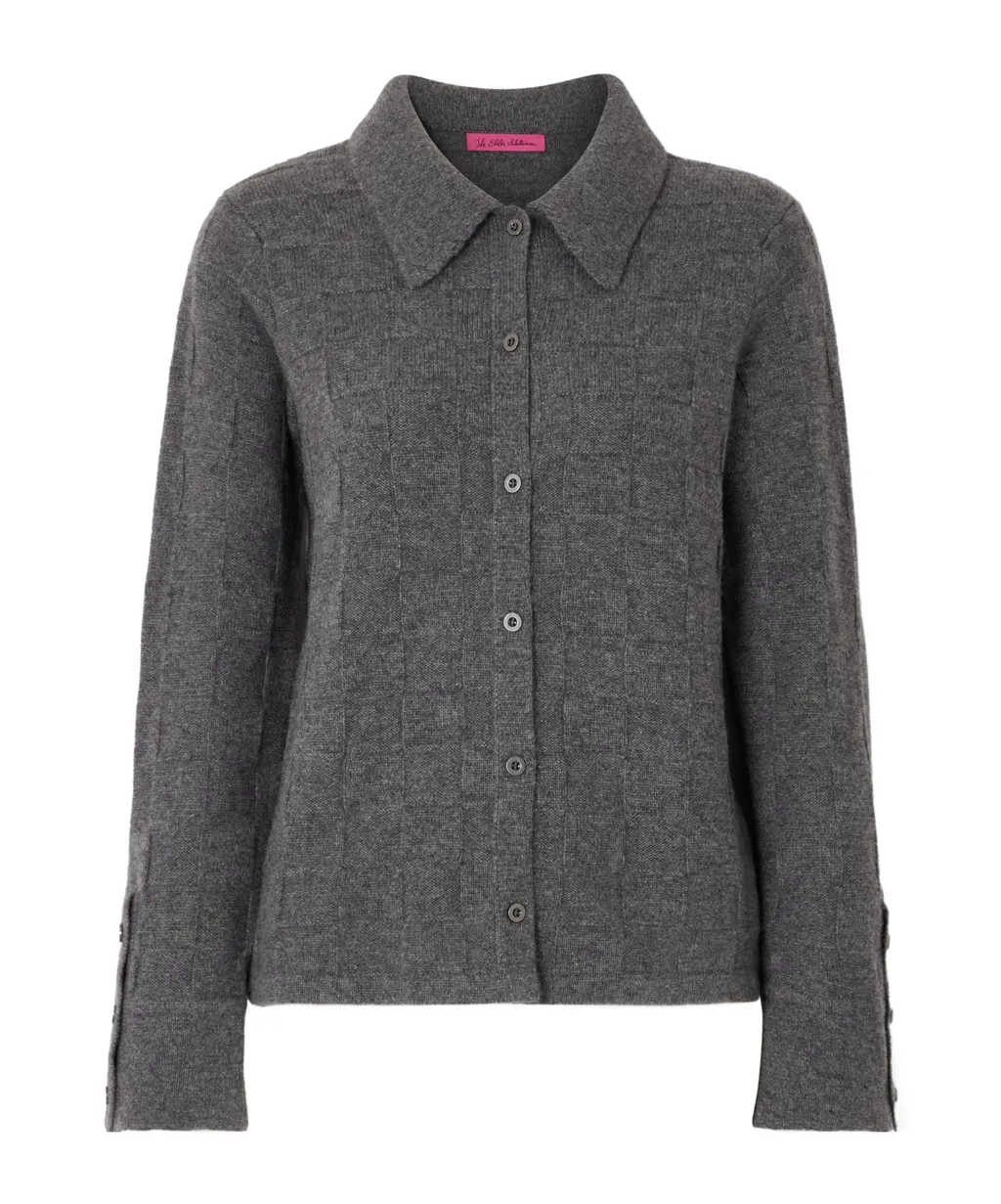 Long-Sleeved Cashmere Cardigan