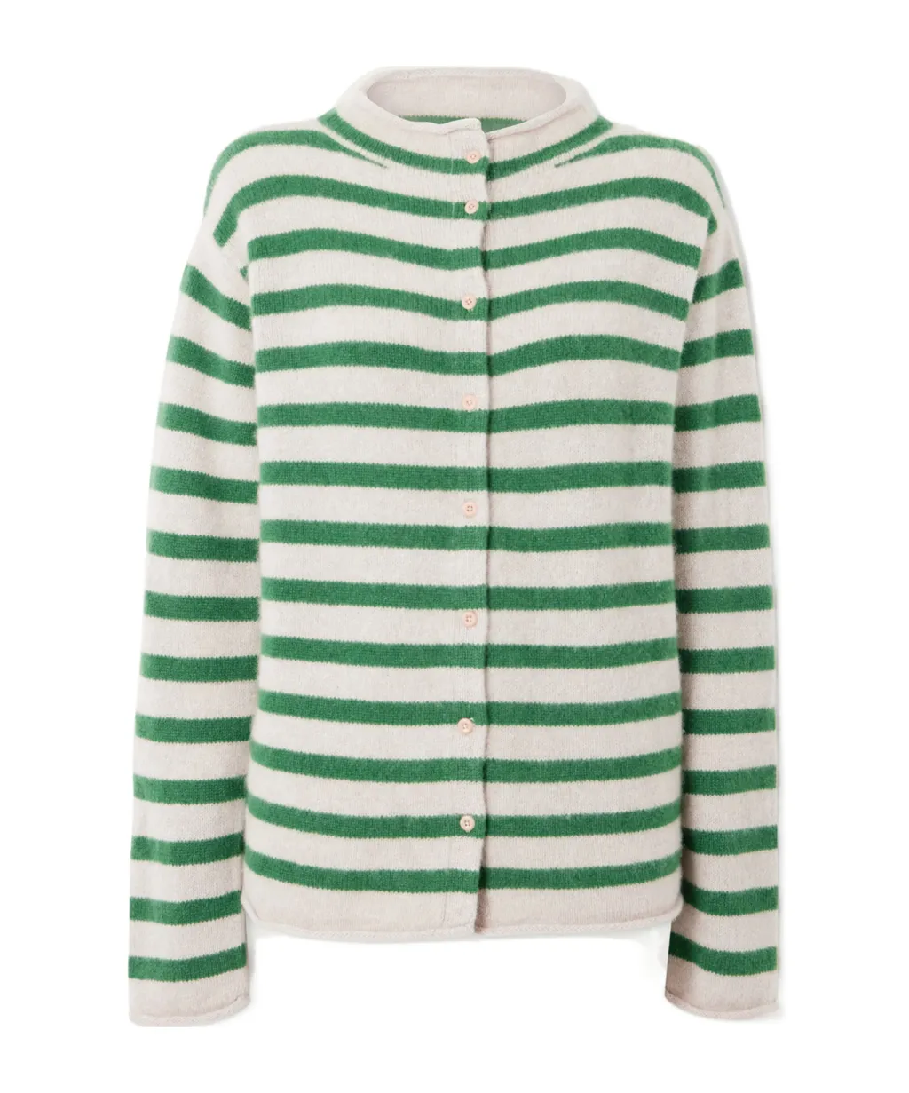 Cousteau Striped Cashmere Cardigan