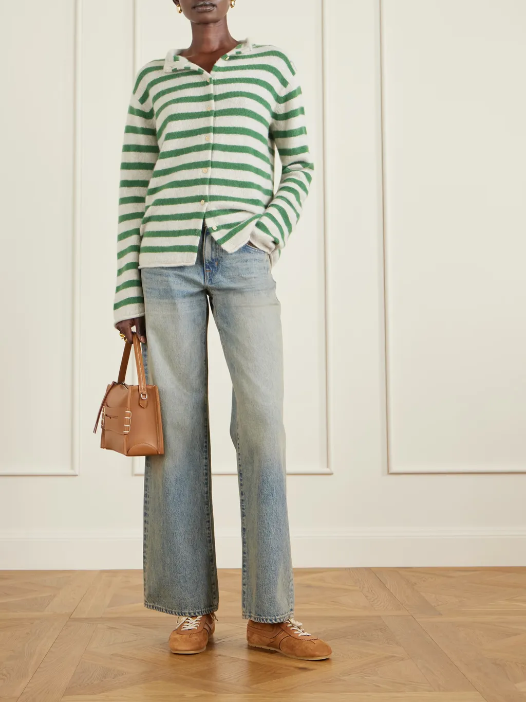 Cousteau Striped Cashmere Cardigan