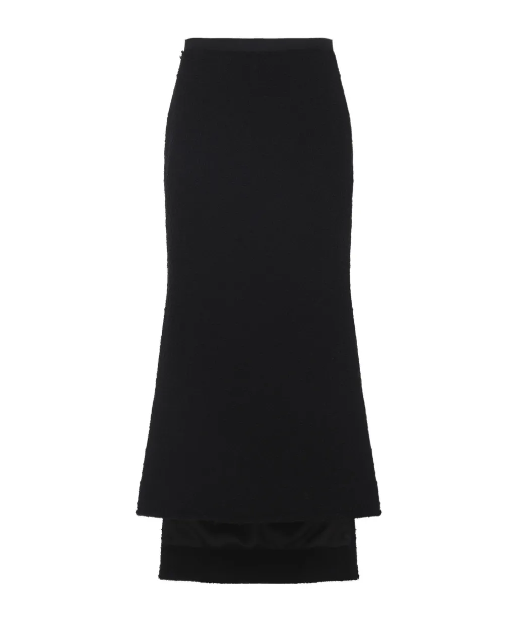 Lanvin High-Rise Textured Skirt