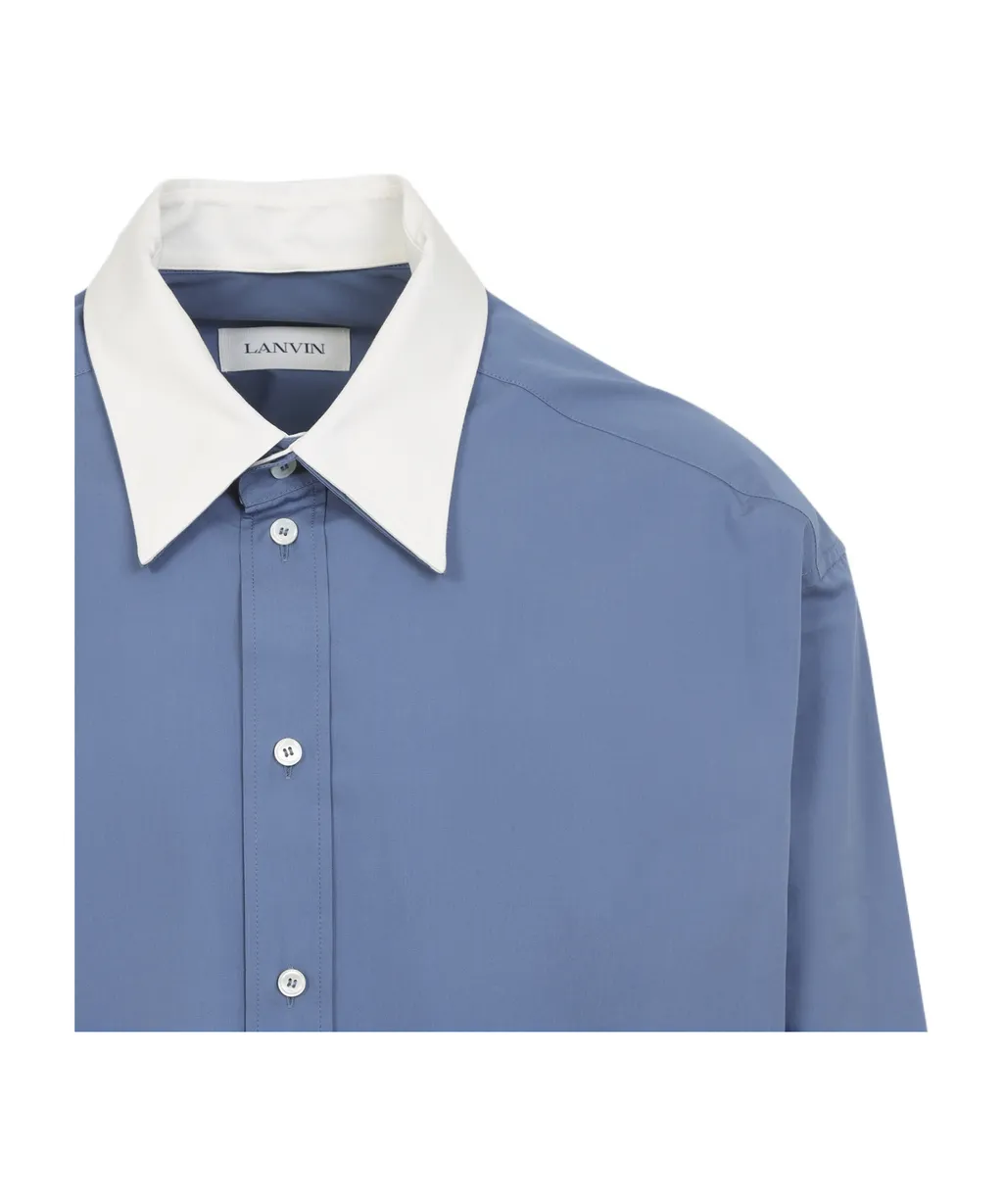 Lanvin Contrast-Collar Buttoned Shirt