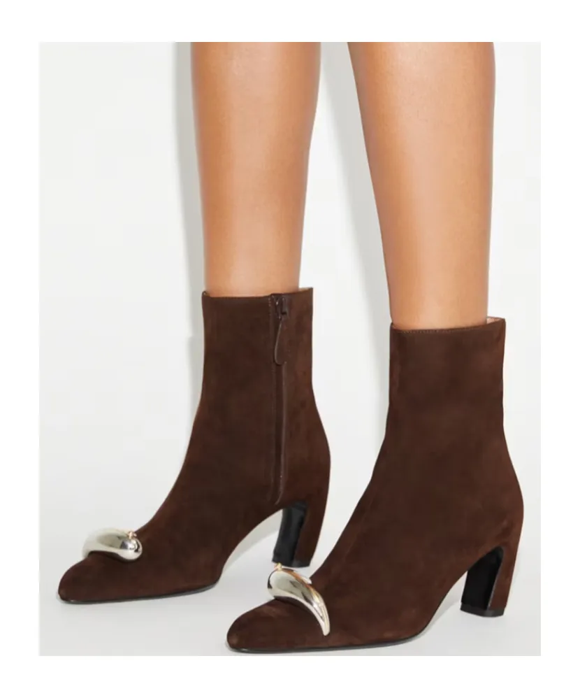 Tory Burch Pierced Heeled Ankle Boots