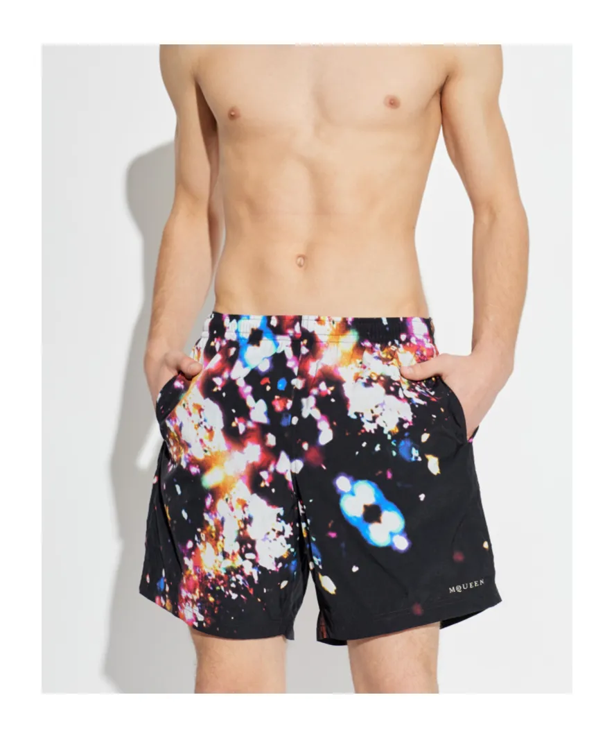 Patterned Beach Shorts