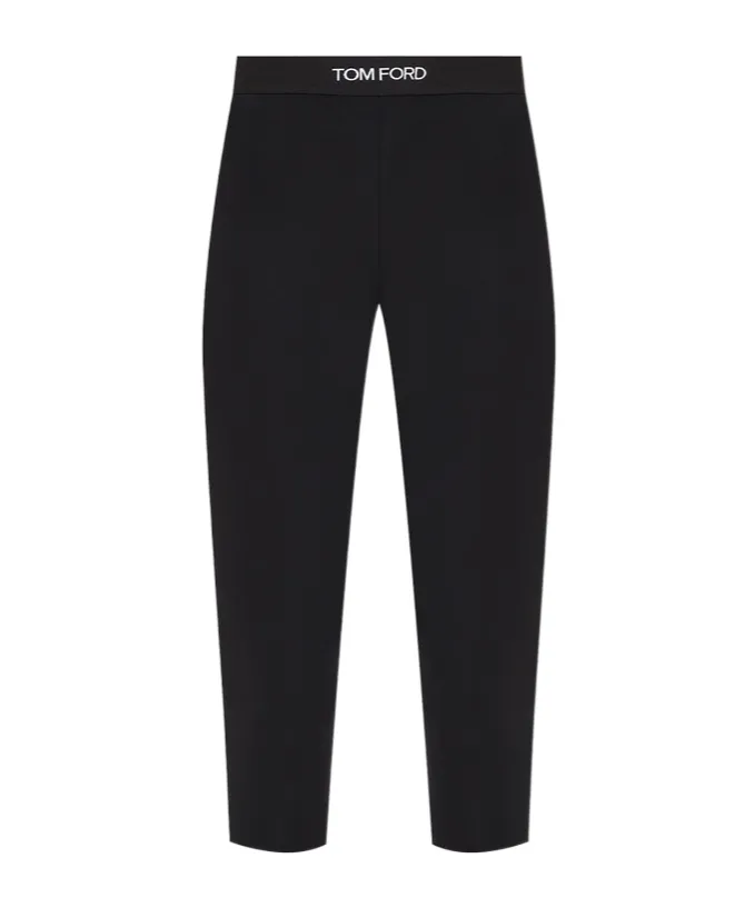 Logo-Waistband Trousers